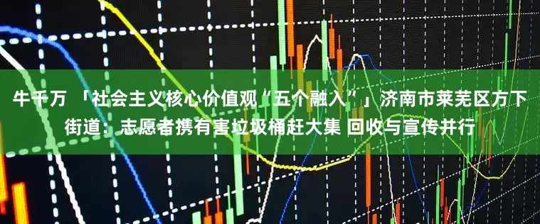 牛千万 「社会主义核心价值观“五个融入”」济南市莱芜区方下街道：志愿者携有害垃圾桶赶大集 回收与宣传并行